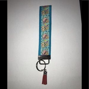 Sugar skull key fob
